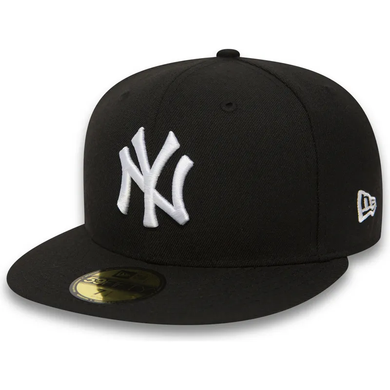 petten-plat-zwart-fitted-59fifty-essential-van-new-york-yankees-mlb-van-new-era petten-plat-zwart-fitted-59fifty-essential-van-new-york-yankees-mlb-van-new-era
