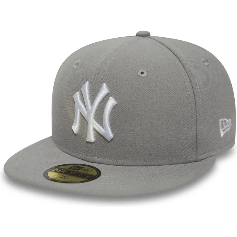 petten-plat-grijs-aangepast-59fifty-essential-van-new-york-yankees-mlb-van-new-era