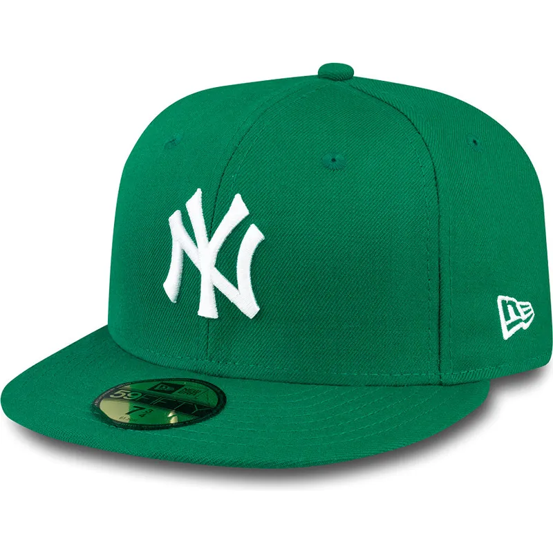 petten-plat-groen-fitted-59fifty-essential-van-new-york-yankees-mlb-van-new-era