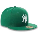 petten-plat-groen-fitted-59fifty-essential-van-new-york-yankees-mlb-van-new-era