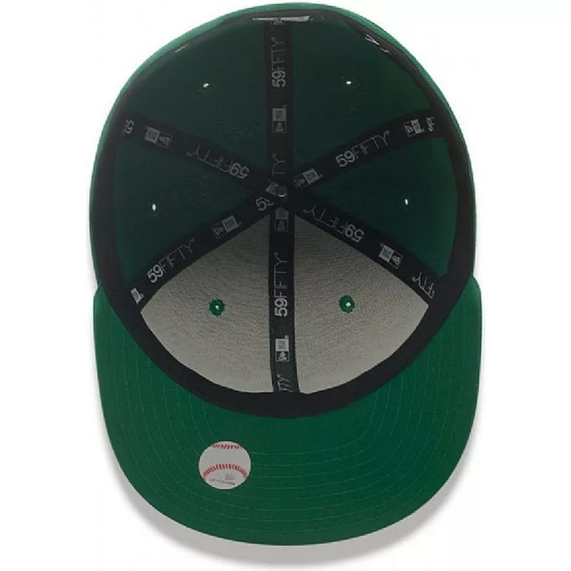 New Era Flat Brim 59FIFTY The Elements Earth Pin New York Yankees MLB Beige  and Green Fitted Cap