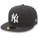 cappellino-visiera-piatta-pietra-aderente-59fifty-essential-di-new-york-yankees-mlb-di-new-era