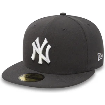Czapka z daszkiem płaska kamienna dopasowana 59FIFTY Essential New York Yankees MLB od New Era