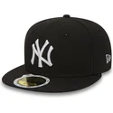 petten-plat-zwart-aangepast-voor-kinderen-59fifty-essential-van-new-york-yankees-mlb-van-new-era