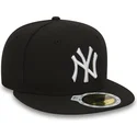petten-plat-zwart-aangepast-voor-kinderen-59fifty-essential-van-new-york-yankees-mlb-van-new-era