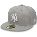 new-era-flat-brim-9fifty-essential-new-york-yankees-mlb-grey-fitted-cap