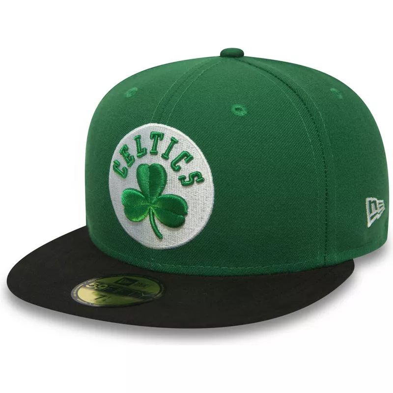 Gorra plana verde ajustada 59FIFTY Essential de Boston Celtics NBA
