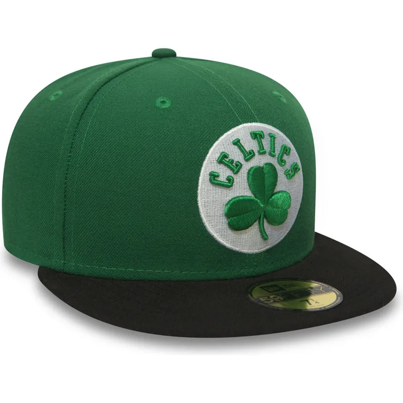 petten-plat-groen-fitted-59fifty-essential-van-boston-celtics-nba-van-new-era