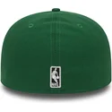 cappellino-visiera-piatta-verde-aderente-59fifty-essential-di-boston-celtics-nba-di-new-era