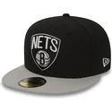 casquette-plate-noire-ajustee-59fifty-essential-brooklyn-nets-nba-new-era