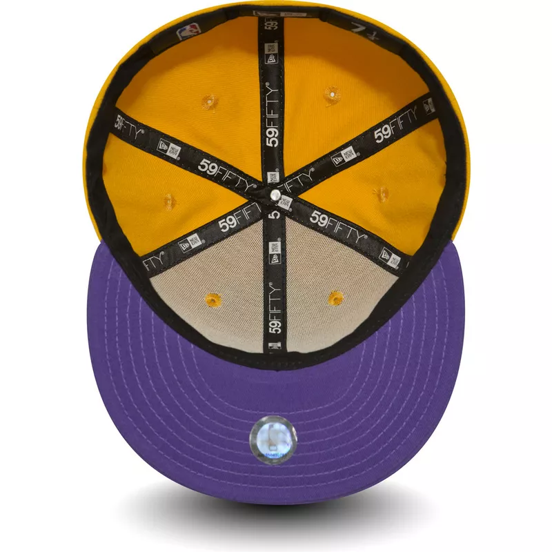 new-era-flat-brim-59fifty-essential-los-angeles-lakers-nba-yellow-fitted-cap