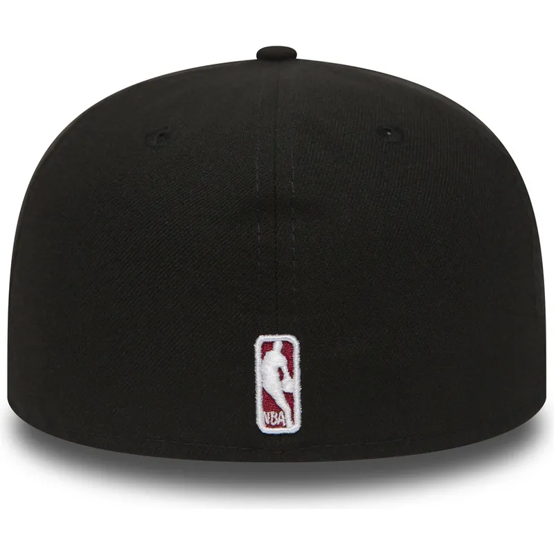 petten-plat-zwart-aangepast-59fifty-essential-van-miami-heat-nba-van-new-era