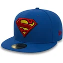 petten-plat-blauw-fitted-59fifty-character-essential-warner-bros-van-new-era