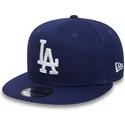 cappellino-visiera-piatta-blu-regolabile-9fifty-essential-di-los-angeles-dodgers-mlb-di-new-era