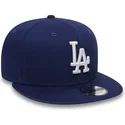 cappellino-visiera-piatta-blu-regolabile-9fifty-essential-di-los-angeles-dodgers-mlb-di-new-era