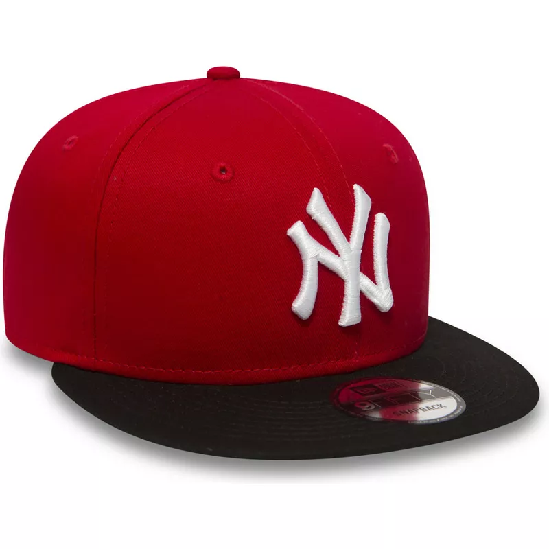 informal O después radio Gorra plana roja ajustable 9FIFTY Cotton Block de New York Yankees MLB de  New Era: Caphunters.com
