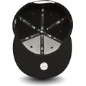 cappellino-visiera-piatta-nero-regolabile-9fifty-white-on-black-di-new-york-yankees-mlb-di-new-era