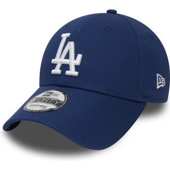 Cappellino visiera curva blu regolabile 9FORTY Essential di Los Angeles Dodgers MLB di New Era