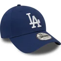 cappellino-visiera-curva-blu-regolabile-9forty-essential-di-los-angeles-dodgers-mlb-di-new-era