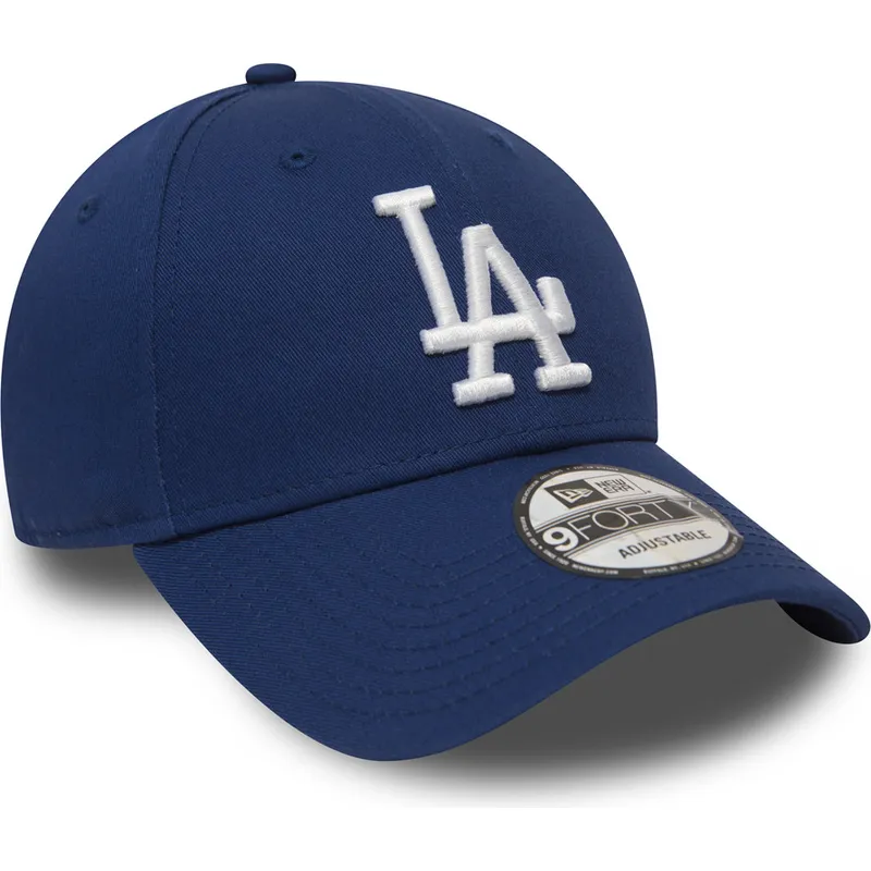 petten-gebogen-blauw-verstelbare-band-9forty-essential-van-los-angeles-dodgers-mlb-van-new-era