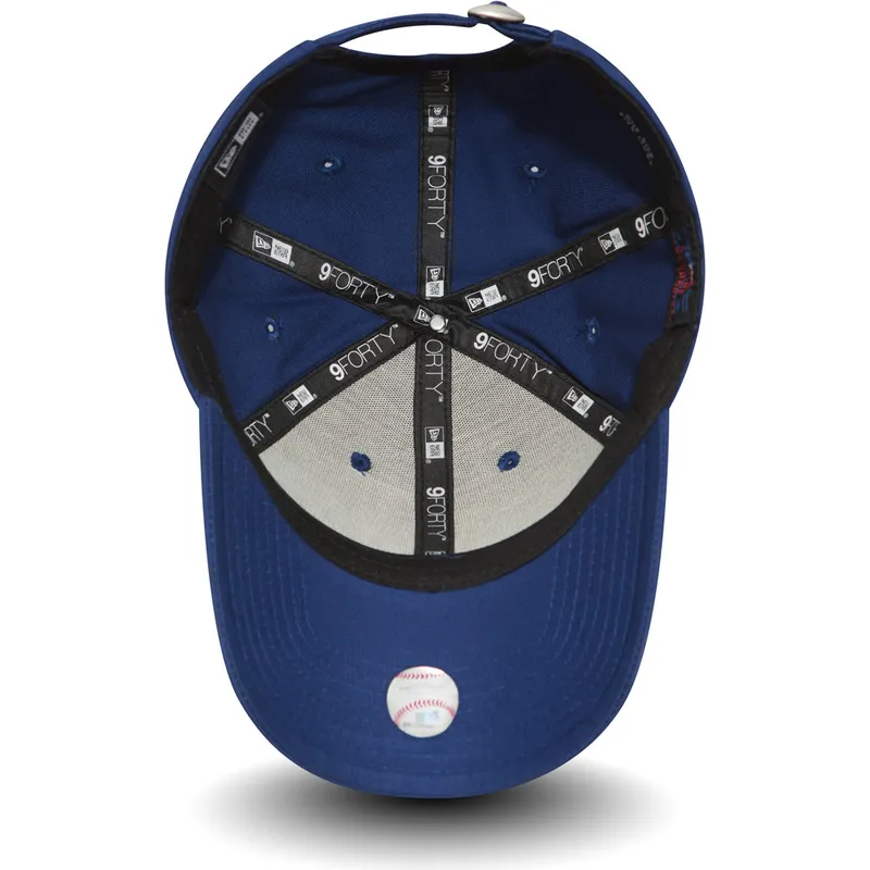 petten-gebogen-blauw-verstelbare-band-9forty-essential-van-los-angeles-dodgers-mlb-van-new-era