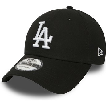 Gorra curva negra ajustable 9FORTY Essential de Los Angeles Dodgers MLB de New Era