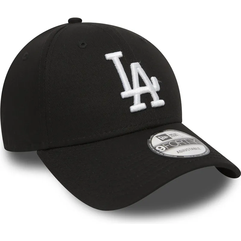 los-angeles-dodgers-mlb-new-era-9forty-essential-svart-justerbar-bojd-keps