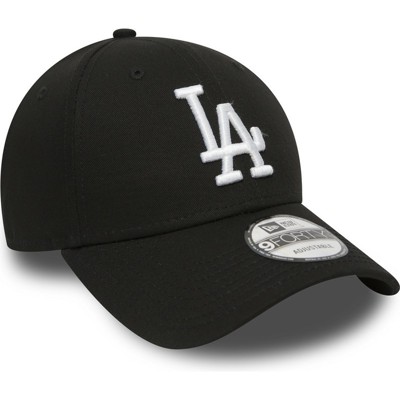 Daar Dalset Scheiden New Era Curved Brim 9FORTY Essential Los Angeles Dodgers MLB Black Adjustable  Cap: Caphunters.com