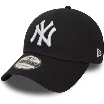 New Era Curved Brim 9FORTY Essential New York Yankees MLB Navy Blue Adjustable Cap