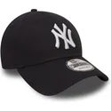 cappellino-visiera-curva-blu-marino-regolabile-9forty-essential-di-new-york-yankees-mlb-di-new-era