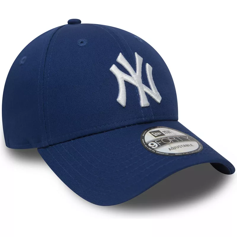 New Era Curved Brim 9FORTY League Essential New York Yankees MLB Light Blue  Adjustable Cap