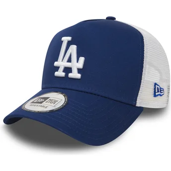 Cappellino trucker blu Clean A Frame di Los Angeles Dodgers MLB di New Era