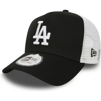New Era Clean A Frame Los Angeles Dodgers MLB Black Trucker Hat