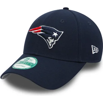 Casquette courbée bleue marine ajustable 9FORTY The League New England Patriots NFL New Era