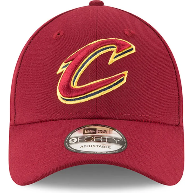 petten-gebogen-rood-verstelbaar-9forty-the-league-van-cleveland-cavaliers-nba-van-new-era
