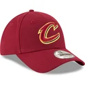 petten-gebogen-rood-verstelbaar-9forty-the-league-van-cleveland-cavaliers-nba-van-new-era