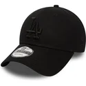 petten-gebogen-zwart-verstelbaar-9forty-essential-van-los-angeles-dodgers-mlb-van-new-era