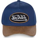 von-dutch-curved-brim-chuck-blue-and-brown-adjustable-cap