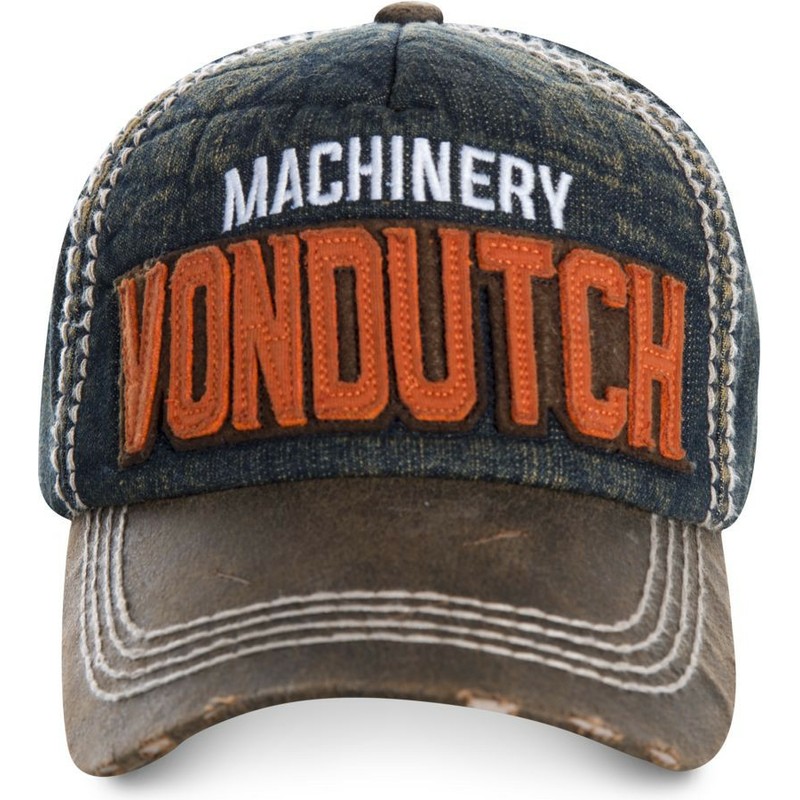 von-dutch-curved-brim-donald01-blue-denim-adjustable-cap