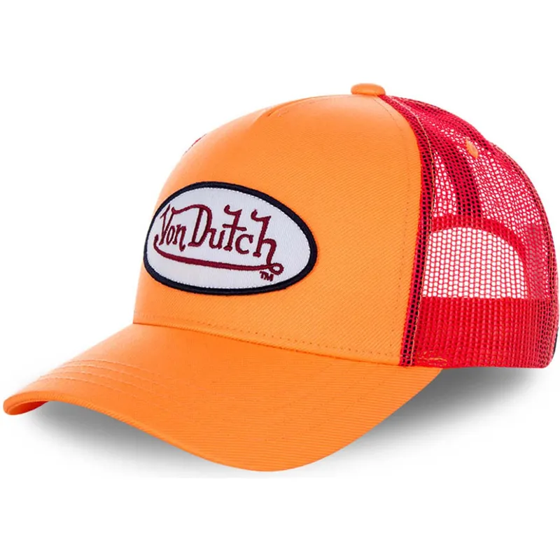 petten-gebogen-oranje-snapback-van-von-dutch