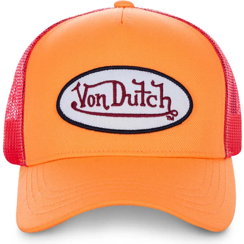 petten-gebogen-oranje-snapback-fresh03-van-von-dutch