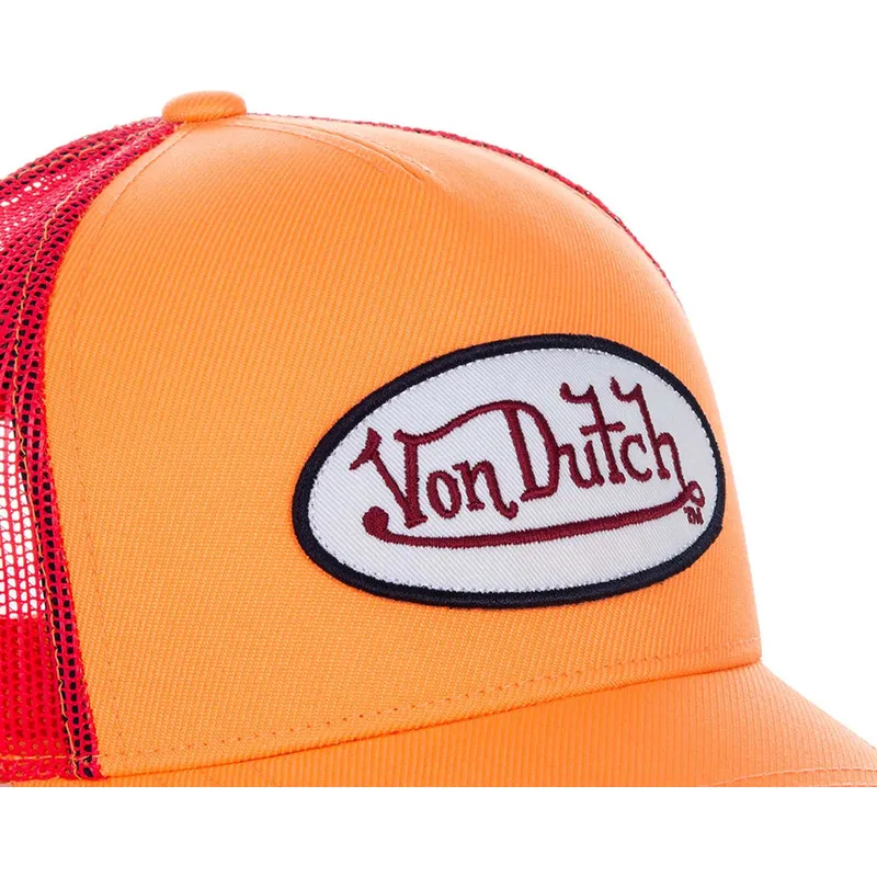 petten-gebogen-oranje-snapback-van-von-dutch