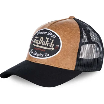 Petten gebogen bruin snapback GRL van Von Dutch