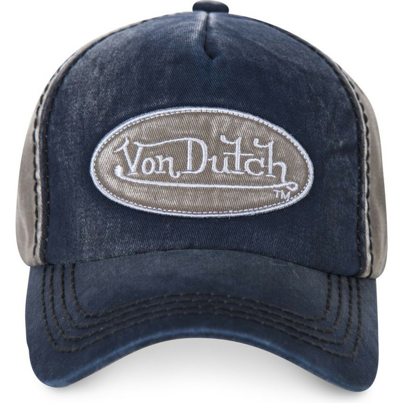 von-dutch-curved-brim-ilan01-navy-blue-and-grey-adjustable-cap