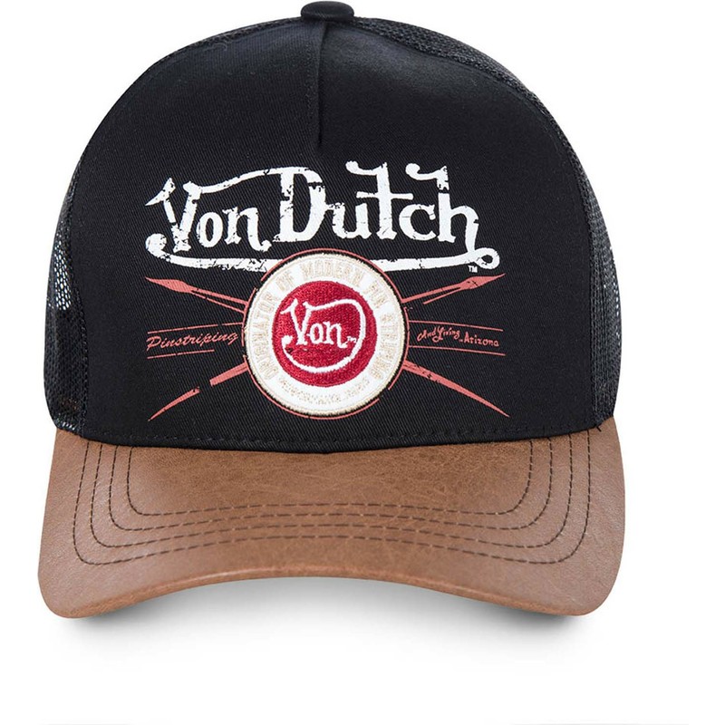 von-dutch-pin-black-and-brown-trucker-hat
