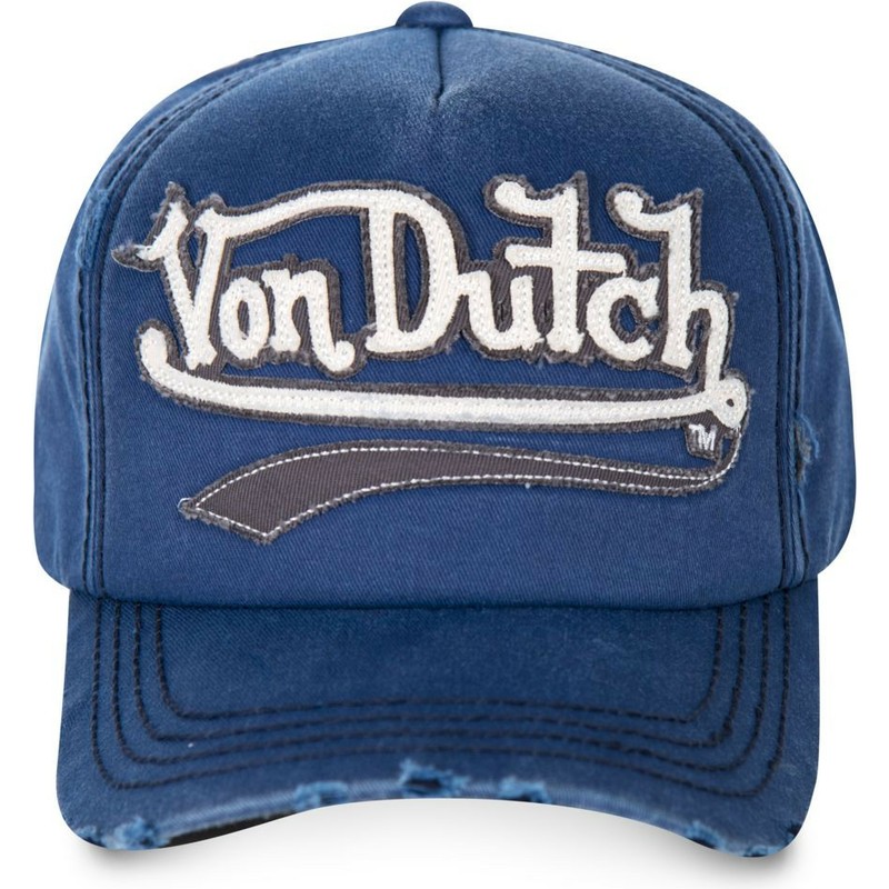 von-dutch-curved-brim-signa02-blue-adjustable-cap