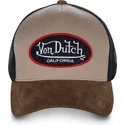 cappellino-trucker-beige-suede-di-von-dutch