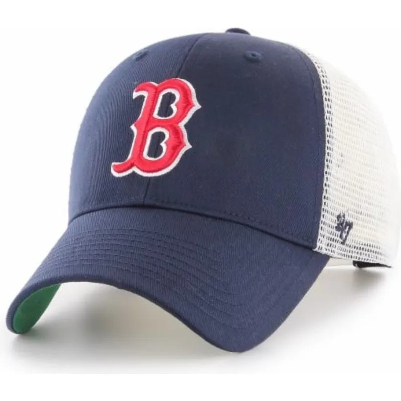 petten-gebogen-marineblauw-snapback-van-boston-red-sox-mlb-van-47-brand