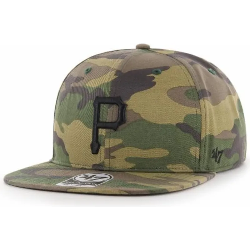 petten-plat-camouflage-snapback-negro-van-pittsburgh-pirates-mlb-van-47-brand