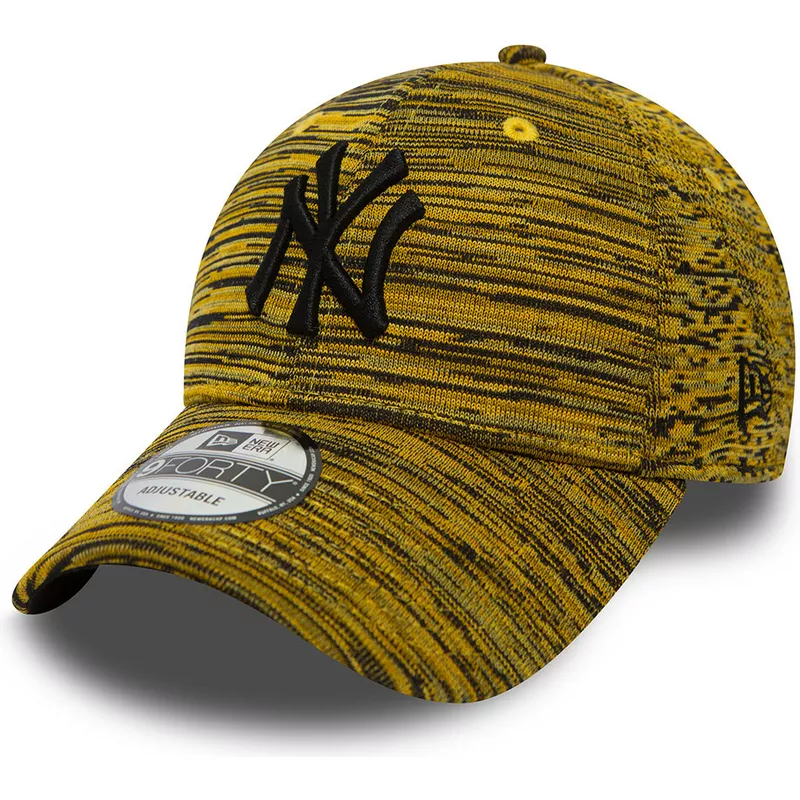 Gorra curva negra ajustable con logo negro para mujer 9FORTY Essential de  New York Yankees MLB de New Era